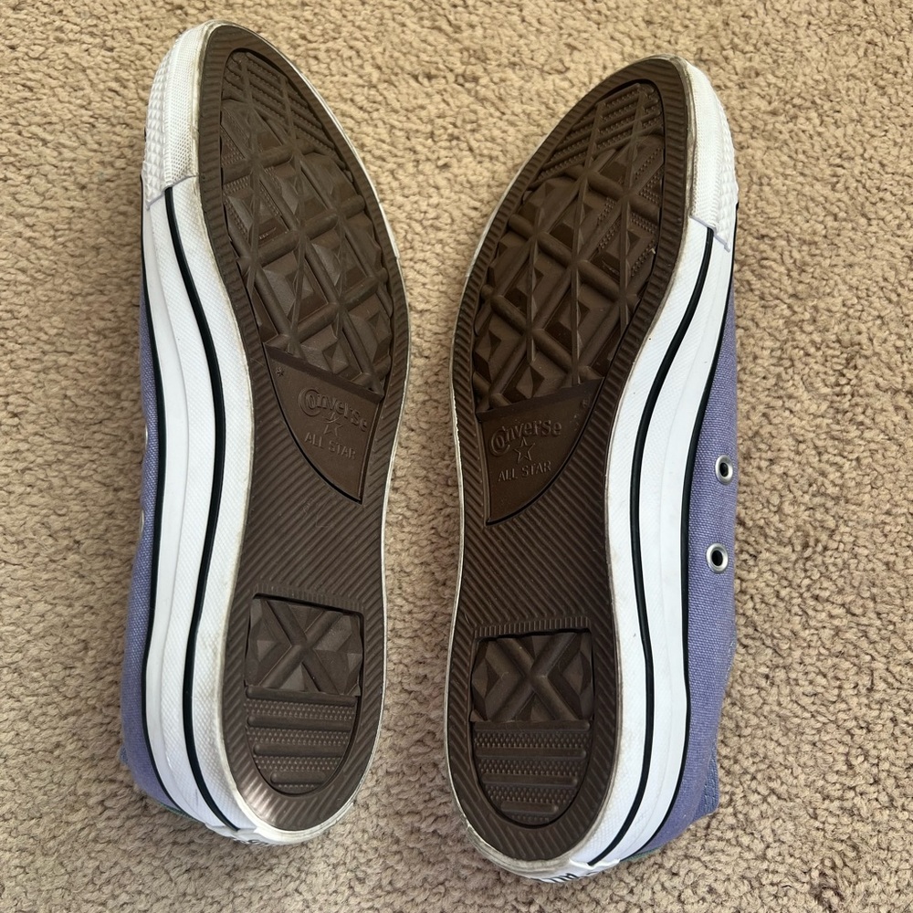 Converse Two-Tone Green and Purple Sneakers - Picture 8 of 10